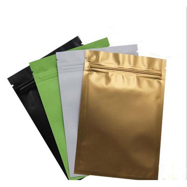 

1000pcs 12x18cm 12*18cm black color metallic mylar zipper bags flat bottom black aluminum foil small jllnjf lajiaoyard