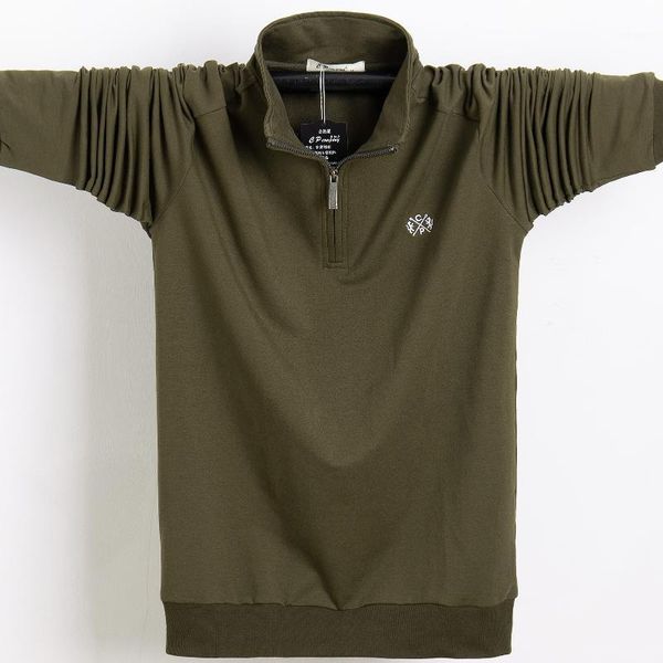 

spring men shirt 2020 pure cotton men business casual male shirt long sleeve stand collar plus size 5xl 6xl1, White;black