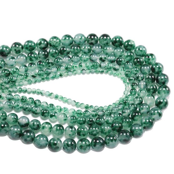 

1 strand lot 4 6 8 10 12mm natural jades stone agat green bead round loose spacer beads for jewelry making findings diy bracelet h wmtjgb