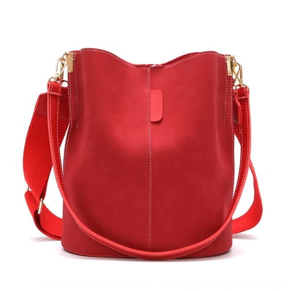 

uzovn 2019 autumn bag winter simple bucket women's portable shoulder bagshoulder wind set frosted fabric and bag pbek6