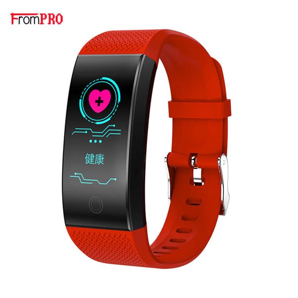 

frompro wristband qw18 bluetooth, smart sports watch with heart rate and blood prsure control