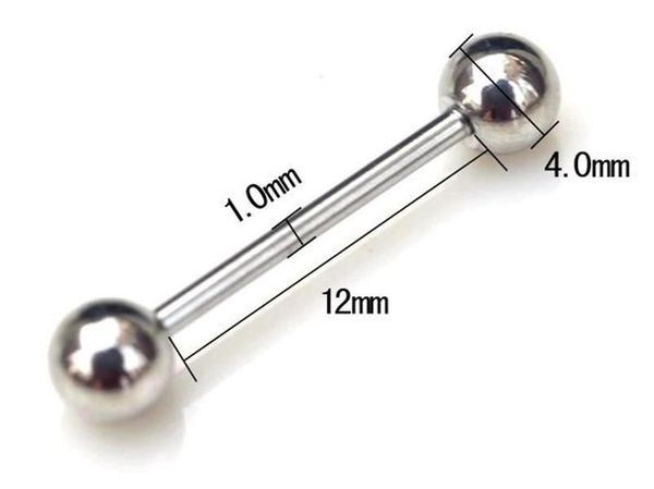 

stainless steel barbell 16g labret ring tragus earring ball tongue nipple bar piercing black gold cartilage rings body jewelry q sqcgww, Silver