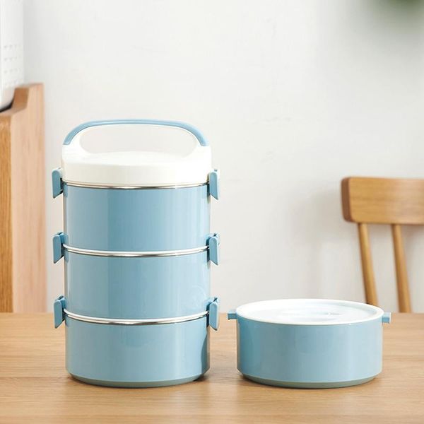 

tueuth нержавеющая сталь двухслойная коробка для обеденного впрыска воды изоляция герметичная коробка bento box портативный пищевой контейне