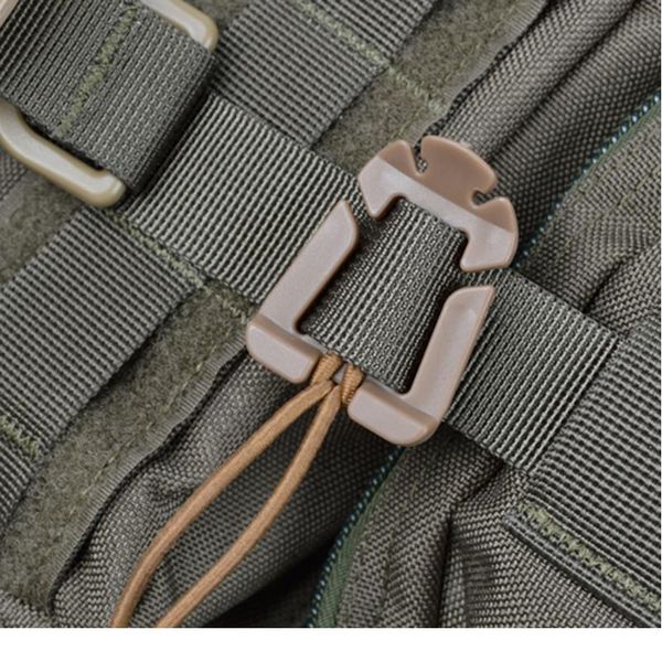 

outdoor portable buckle elastic rope hanging triangle buckle fastening finishing buckle winding clip storage rib qylxjn