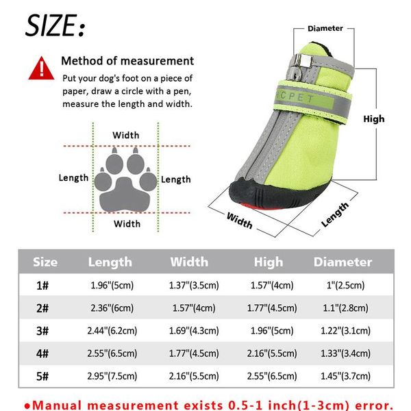 

winter dog shoes warm small big dogs shoes socks waterproof reflective dog boots paw protector non slip rain snow pet bbyqrp