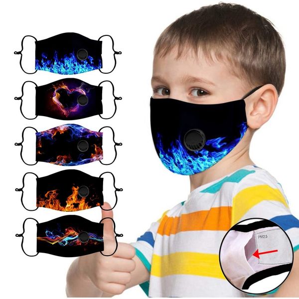

new reusable protection kids breathable replaceable cotton filters mask 5 pack cool camouflage print maseczka ochronna masque