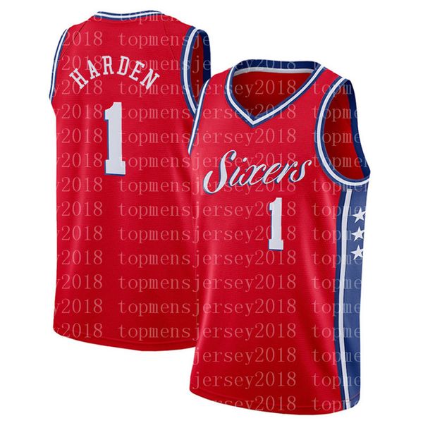 

jame 1 harden basketball jerseys ben 25 simmons jersey 2022 black red white