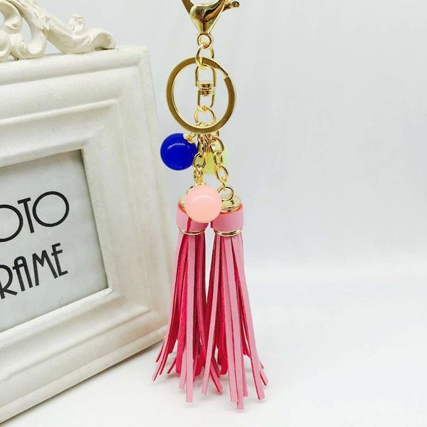 

new leather tassel keychain for women car charm womens keyring llaveros mujer chaveiro porte cle chaveiros sleutelhanger eh644 h sqczxt