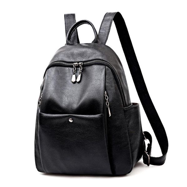 

new 2020 summer backpack female fashion retro casual large capacity travel bag simple korean version