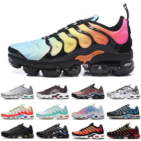 

wholesale new original 2020 tn shoes new designs fashion women breathable mesh tn plus tn chaussures sport colorful trainers shoes lu9c, Black