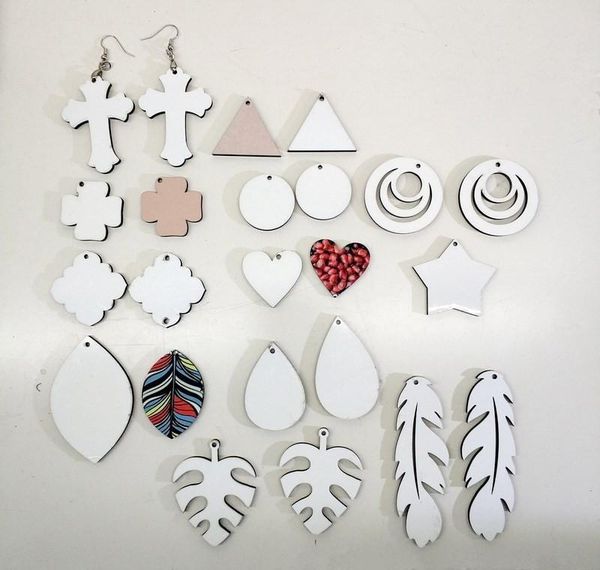 

craft wooden earring personalized custom gift sublimation blank ear drop with hook for diy heat transfer printing n bbymxe garden2010