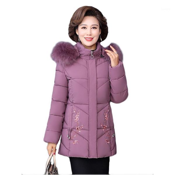 

trending products ladies oversize coat cotton clothes women short winter jacket with fur down cotton warm outwear factory outlet1, Black