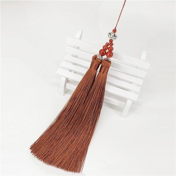 

6pcs lot double tassel silk fringe sewing bangs lotus flower tassel pendant tassels for curtains home decoration accessories h bbybbz