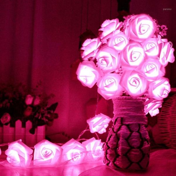 

christmas decorations 20 led rose flower fairy wedding decor string lights#891