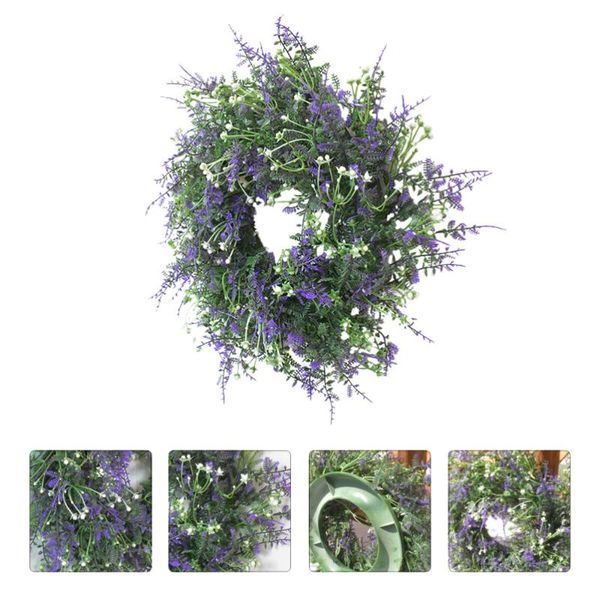 

1pc exquisite stylish cute lavender ornament hanging wreath party garland for home decor