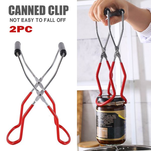 

canning tongs stainless steel jar lifter with grip handle 2pcs durable material safe and convenient