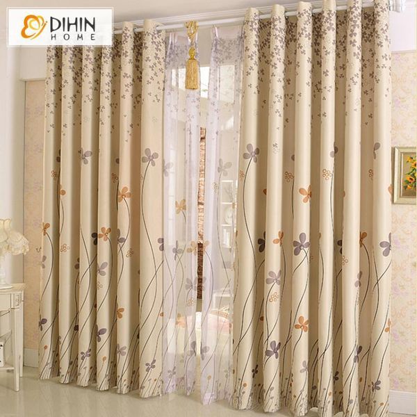 

curtain & drapes dihin 1 pc ready made printed s curtains for living room sheer window