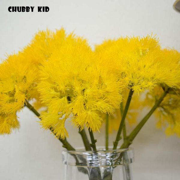 

decorative flowers & wreaths 10pcs/lot wholesale large artificial dandelion wedding flower refreshing fake taraxacums pastoral acanthosphe