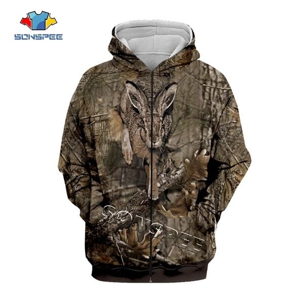 

sonspee 3d camo hunting animals hare hoodies women fashion streetwear hooded sweatshirt long sleeve casual pullover men hoodie x 201020, Black