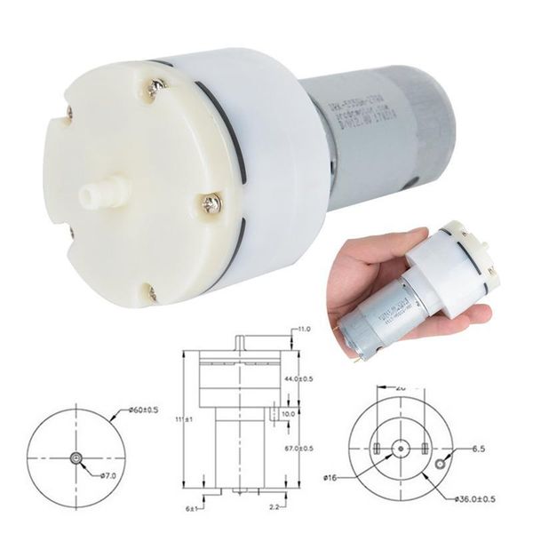 

1pc 12v dc mini vacuum pump electric pumps high pressure diaphragm mini air pump 13l/min 1500ma for massage machine