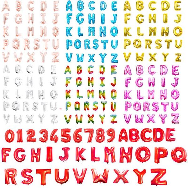 

16inch happy birthday party balloons wedding decorations balloons alphabet foil letter balloon kids baby shower girl supplies wmtxww