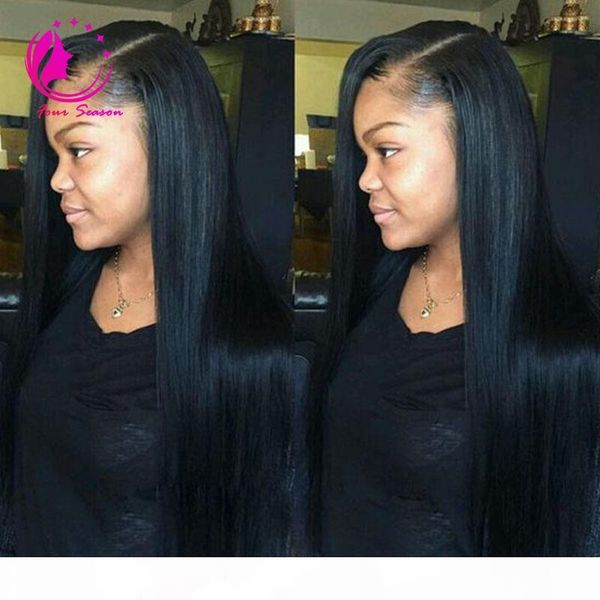 

парик волос bset богородица человеческих волос парики side средняя часть upart человеческих волос парики soft long необработанные перуанский, Black;brown