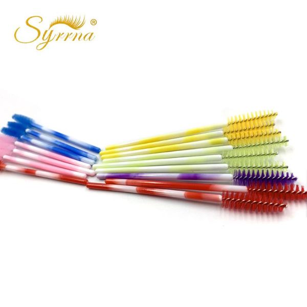 

makeup brushes 50pcs/pack disposable eyelash extensions cosmetic brush mascara wands eyelashes extension maketool spoolers tools