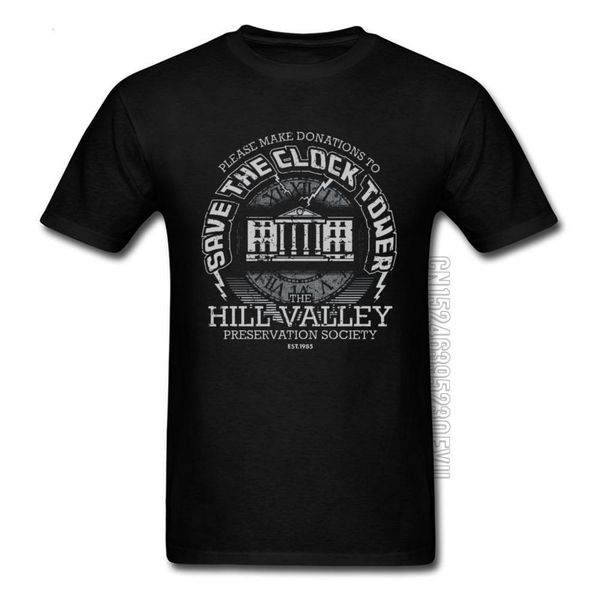 

mens t shirt fashion crew neck printed 100% cotton fabric boy t-shirts back to the future summer sweatshirts, White;black