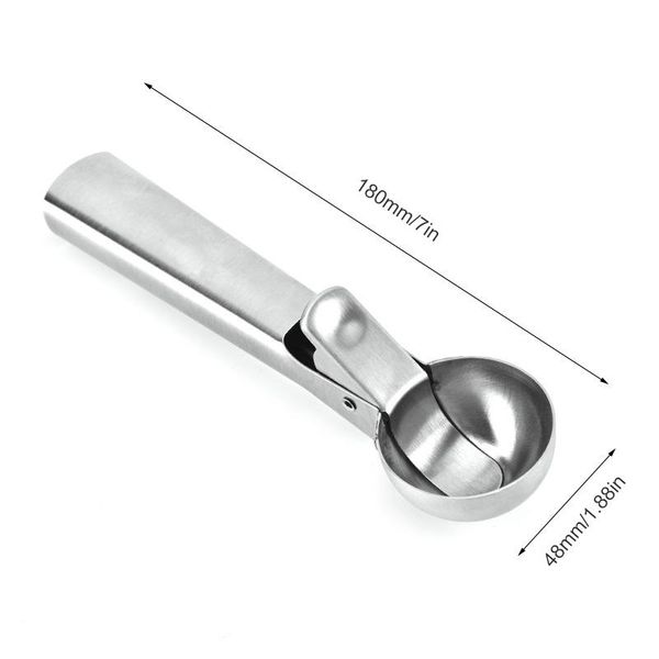 

oval stainless steel ice scoops ice maker ice hockey spoon fruit non stick spoon kitchen tools watermelon spoon h bbyjmg