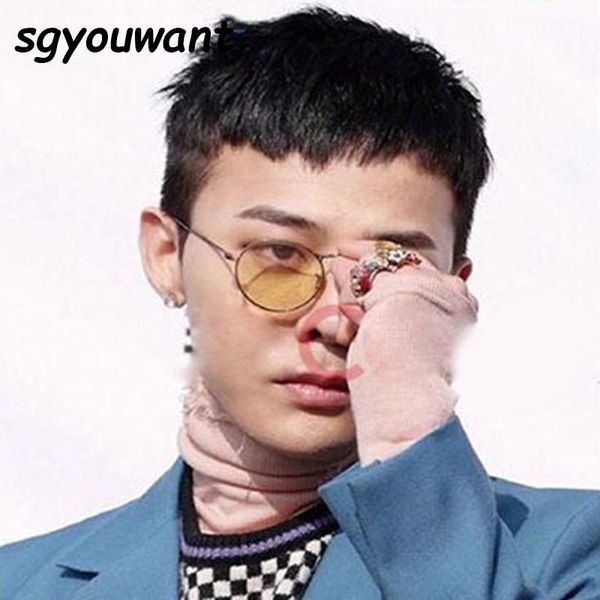 

sunglasses 2021 vintage classic metal round women small prince retro brand red orange pink clear glasses shades uv400, White;black