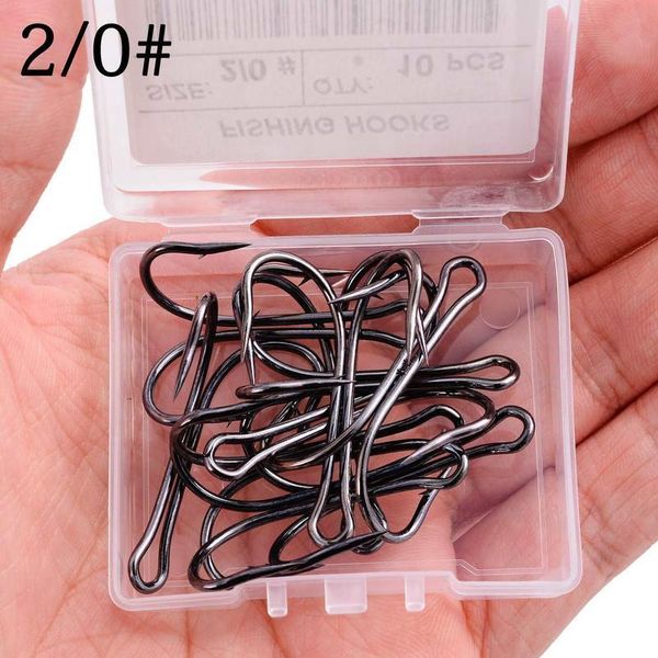

10pcs/ box double fishing hooks high carbon steel barbed carp fishhook for soft worm lure fly duble fishing hook acc sqcqks