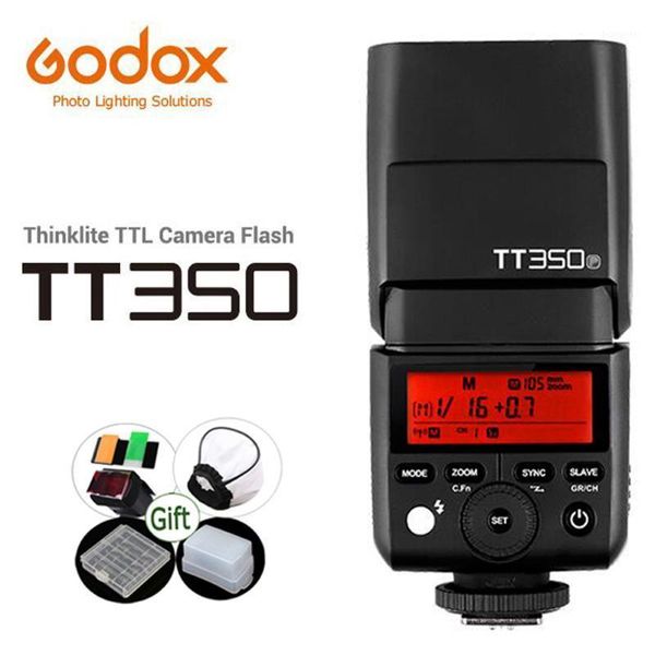 

godox mini speedlite350c350n350s350o350f350pl 2.4g hss flash350 for fuji pentax camera1