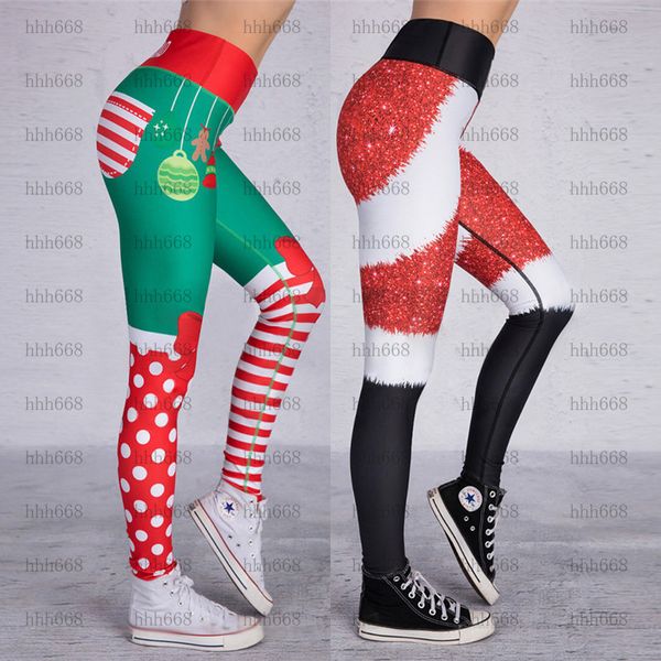 

2021 new style buttocks feature christmas striped print sweatpants, White;red