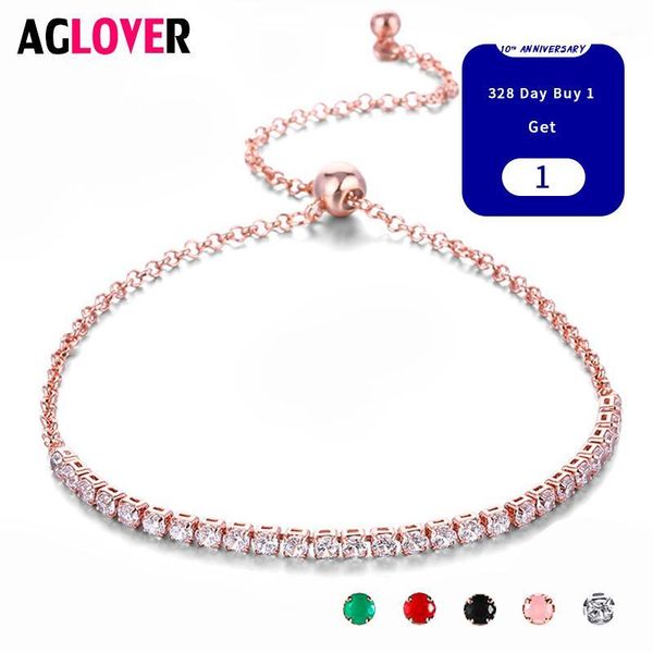 

aglover single layer zircon bracelet for woman fashion wild square zircon adjustable bracelet wedding birthday jewelry gift1, Golden;silver