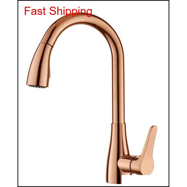 

rose gold kitchen faucet mixer cold and deck mounted single handle pull out kitchen si qylxgq bdesports