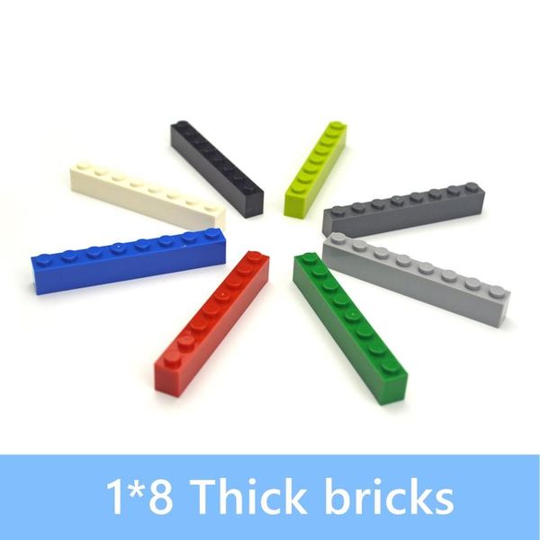 

building blocks 18 dots 30pcs thick bricks multiple color educational creative diy bulk part classic sets compatible all brands yxlgfi