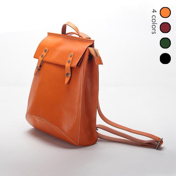 

2020 fashion women backpacks real leather backpack shoulder bags daypack for women female rucksack feminine mochila