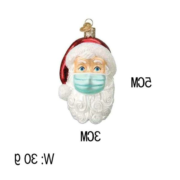 

claus christmas newsanta family 2020 quarantine ornament pendants xmas tree pendant & drop ornaments pandemic -social distancing