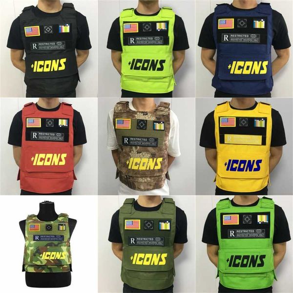 

outdoor camouflage men clothes molle load jacket gear vest carrier tactical men training vest harnesses no06-205#856, Black;green