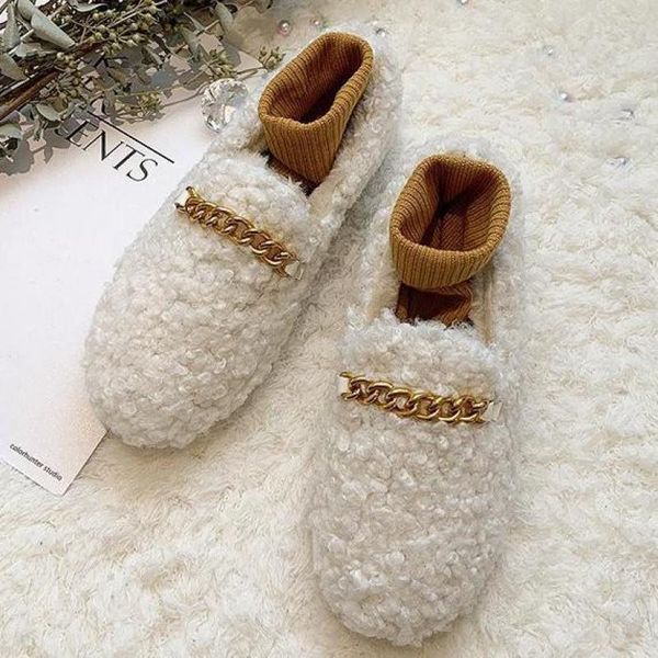 

all-match shallow mouth 2020 fashion women's loafers fur shoes soft autumn round toe casual female slip-on zapatos mujer, Black