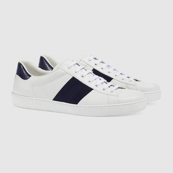 

2021 new gner luxury men women new fashion leather bee snake tiger fire leather men's and women's sports casual shoes, Black