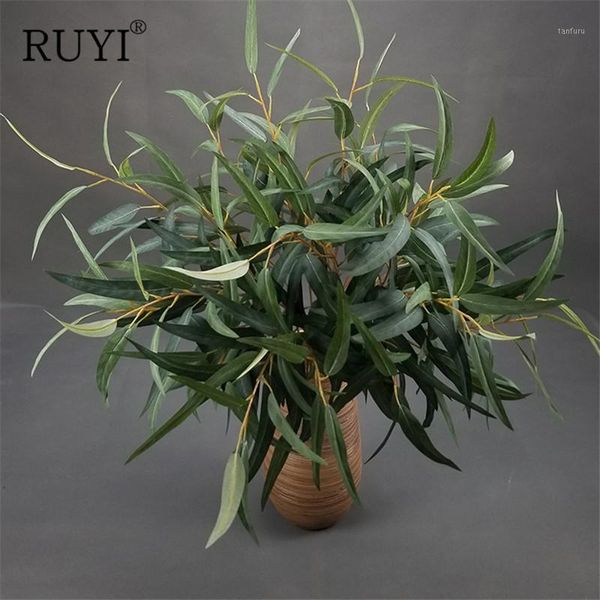 

100cm artificial plants willow leaf wedding plants props artificial diy bouquet accessories for home decor table decoration1