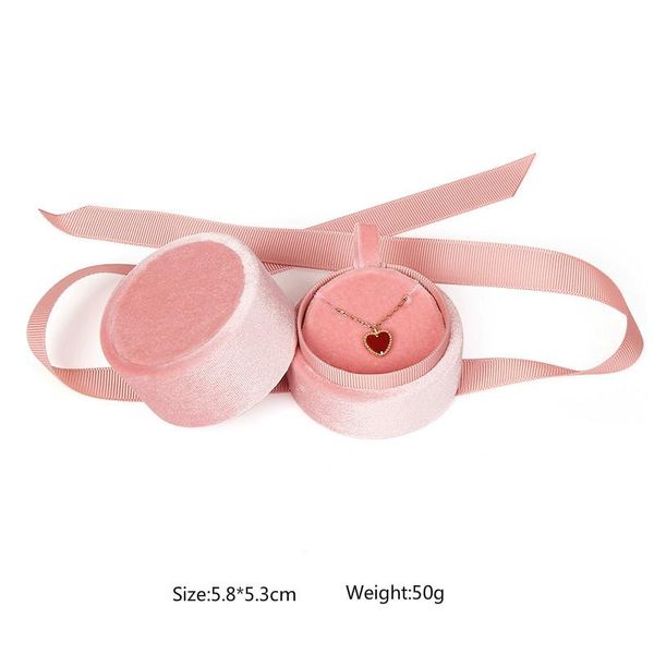 

2020 new style multi color high grade ribbon flannelette first decoration box necklace ring box gift boxes for jewellery wmtspl xhhair