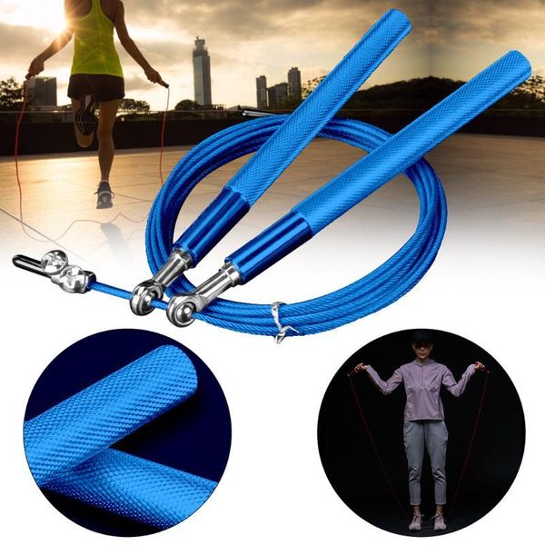 

adjustable high speed steel jump rope double bearing gym children exercise kg-897