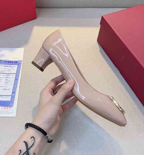 

women's designer summer dress shoes classic round buckle sandals leather chunky 31-41, Black