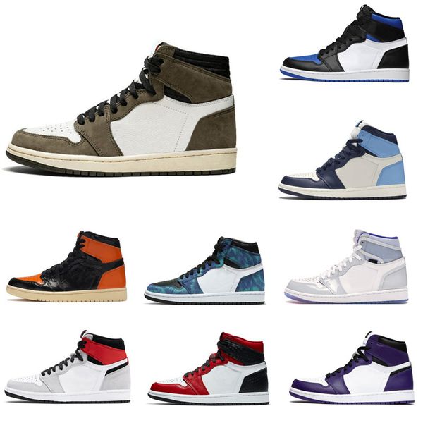 

2020 original men basketball shoes 1s nc phantom pine green couture shadow bred black toe banned high outdoor sport sneaker
