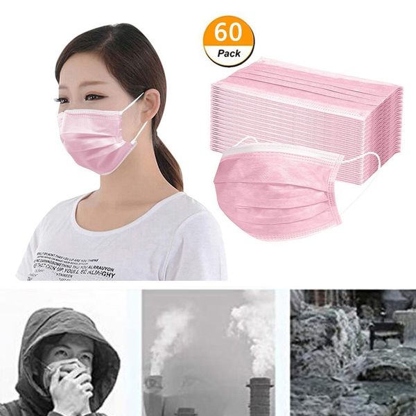 

layer face 3 200 pcs non-woven mascarillas thickened disposable mouth mask dust filter safety mascaras