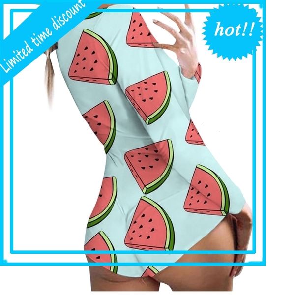 

lent pajamas women's nightgown breaker long mouwen playsuit onesies jumpsuit heart printed bodysuit functional button flap, Black;white