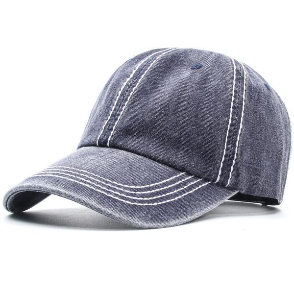 

cokk cap washed denim snapback hats autumn summer men women baseball cap stripe casquette hockey trucker caps casual gorras new swy sqclrk, Blue;gray