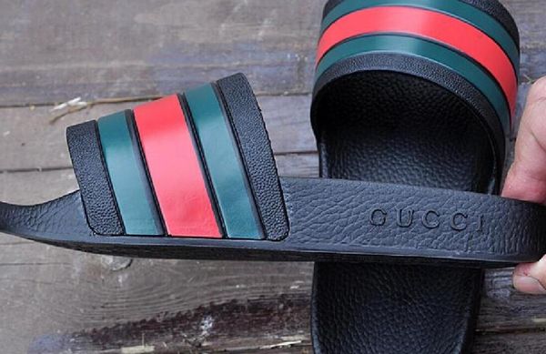 

new mens womens summer slippers sandals thick bottoms letter printed non-slip casual beach huaraches loafer slippers flip flops, Black